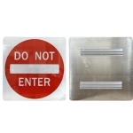 Reflective Aluminum Sign - Diamond Grade Aluminum Reflective Do Not Enter Sign